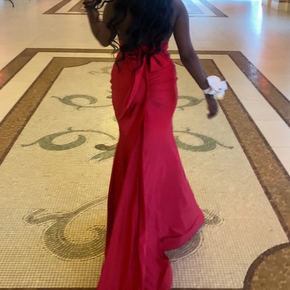 Jessica Angel Halter Long Formal Gown 378 - Picture 4 of 5